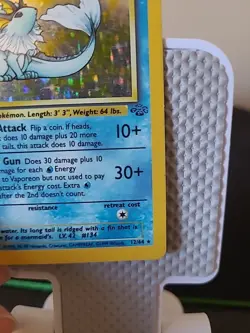 Vaporeon - 12/64 - Pokemon Jungle Unlimited Holo Rare Card WOTC MP - Image 5