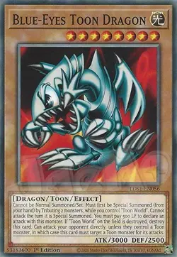 Yugioh - Blue Eyes Toon Dragon - 1st Edition NM - Plus Free Holographic Card - Image 1