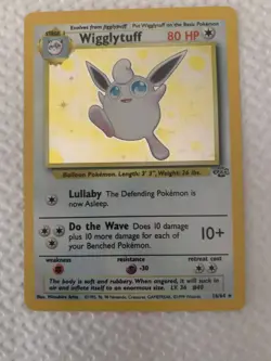 Pokemon Wigglytuff Jungle Unlimited Holo Rare 80 HP 16/64 English Wizards Card - Image 1