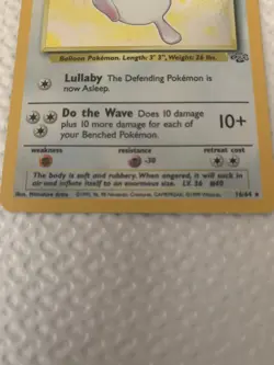 Pokemon Wigglytuff Jungle Unlimited Holo Rare 80 HP 16/64 English Wizards Card - Image 4