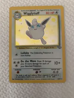 Pokemon Wigglytuff Jungle Unlimited Holo Rare 80 HP 16/64 English Wizards Card - Image 5