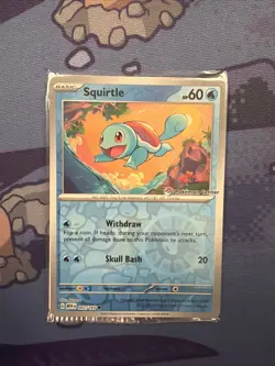 Pokemon TCG Squirtle Pokemon Centre Stamped Promo Card 151 007/165 - Sealed - NM - Image 1