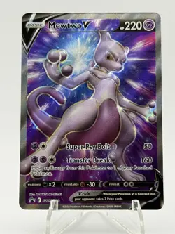 Mewtwo V SWSH229 NM Full Art Promo Rare Pokemon Card - Image 1
