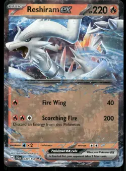 Pokemon Cards Reshiram ex 030/159 Journey Together Double Rare NM - Image 1
