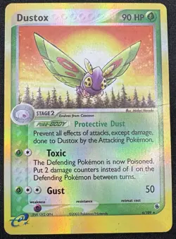 Dustox 6/109 EX Ruby & Sapphire Reverse Holo Pokemon Card HP - Image 1