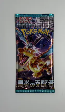 Pokemon Card Scarlet & Violet sv3 Ruler of the Black Flame (1) Booster Pack. - Image 1