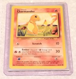 Charmander - Base Set - 46/102 - Unlimited - Pokemon Card - LP - Image 1
