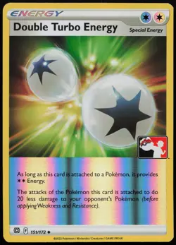 Double Turbo Energy [Prize Pack] #151 Brilliant Stars Pokemon Card - Image 1
