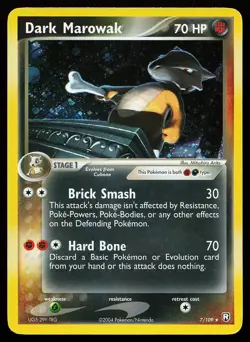 Dark Marowak 7/109 Holo Rare Team Rocket Returns Pokemon Card - Image 1