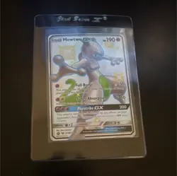 Mewtwo GX SV59/SV94 Hidden Fates Shiny Vault Shiny Holo Rare Full Art Card - Image 1