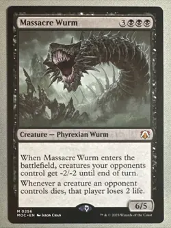 MTG / Massacre Wurm / MOC / #256 / Regular / Mythic / NM - Image 1