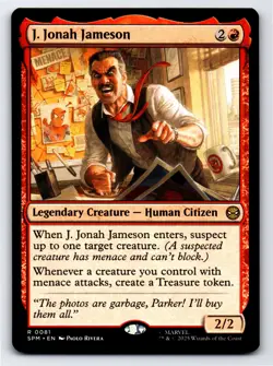 J. Jonah Jameson R Marvel's Spider-Man # 81 NM Normal - Image 1