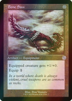 MTG Bone Saw Foil ** The Brothers' War Retro Artifacts ** English (NM) - Image 1