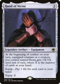 MTG Hand of Vecna ** Adventures in the Forgotten Realms ** English (NM) - Image 1