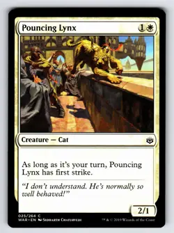 Pouncing Lynx C War of the Spark # 25 NM Normal - Image 1