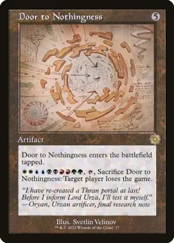 MTG Door to Nothingness ** The Brothers' War Retro Artifacts ** English (NM) - Image 1