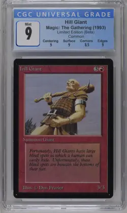 HILL GIANT Beta C CGC 9 MTG [Nostalgium] - Image 1