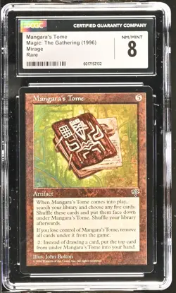 MANGARA'S TOME Mirage Rare Reserved List CGC 8 MTG [Nostalgium] - Image 1