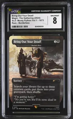 BURIED ALIVE Secret Lair Monty Python Rare CGC 8 MTG [Nostalgium] - Image 1