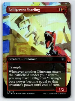 Belligerent Yearling (Borderless) U The Lost Caverns of Ixalan # 320 NM - Image 1