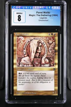 PAVEL MALIKI Legends U CGC 8 MTG EDH [Nostalgium] - Image 1