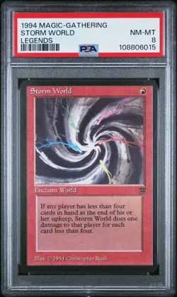 STORM WORLD Legends Rare Reserved List PSA 8 MTG [Nostalgium] - Image 1