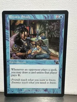 Rhystic Study Prophecy Regular Common Blue Enchantment 45/143 Terese Nielsen WO… - Image 1