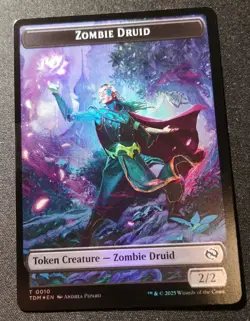Zombie Druid Token / Treasure Token - Foil - TDM - MTG - EN - NM - 0010/0016 - Image 1