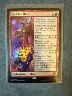 Cool but Rude 0089 Rare **FOIL** Enchantment Class MTG TMNT - Image 1