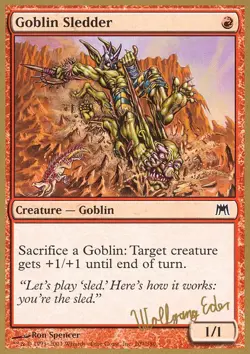 MTG Goblin Sledder (we209/142) World Championship Decks 2003 LP - Image 1