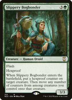 MTG Slippery Bogbonder (312/519) Streets of New Capenna Commander LP - Image 1