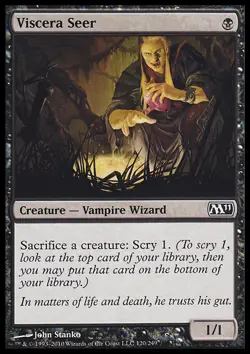 MTG Magic the Gathering Viscera Seer (120/255) Magic 2011 MP - Image 1