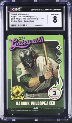 GARRUK WILDSPEAKER Secret Lair Mythic CGC 8 MTG [Nostalgium] - Image 1