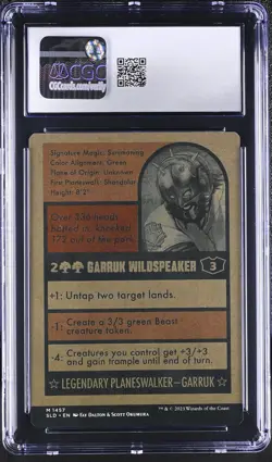 GARRUK WILDSPEAKER Secret Lair Mythic CGC 8 MTG [Nostalgium] - Image 2