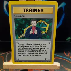 Giovanni Trainer (104/132) Rare Gym Challenge Set Pokemon Card! - Image 1
