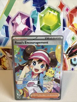 Rosa’s Encouragement 123/088 Special Illustration Rare Pokemon Perfect Order (2) - Image 1