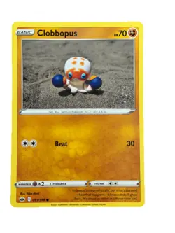 New: 2021 Pokemon TCG Clobbopus 091 Swsh06: Chilling Reign Regular Common - Image 1