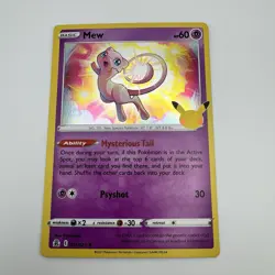 Pokemon TCG Mew 011/025 Celebrations Holo Rare NM-M Never Played! Pokemon Sleeve - Image 1