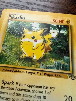Pokemon Pikachu Jungle Series Card with Red Cheeks - 60/64, 1999 Edition - Image 3