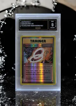 Pokemon Evolutions XY Charizard Spirit Link Reverse Holo 75/108 GMA 9 - Image 1