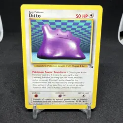 Ditto 18/62 Fossil Set NM Vintage Pokemon Card WOTC 1999 Rare - Image 1