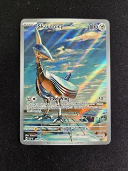 Pokemon TCG Skarmory 209/191 Surging Sparks Illustration Rare - Image 1
