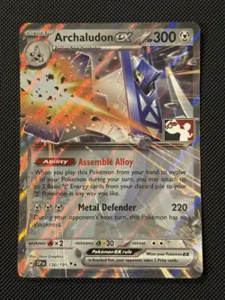 Pokemon Archaludon EX 130/191 Play! Stamp Prize Pack Series 7 SSP - Image 1