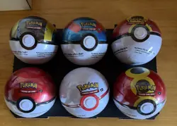 Factory Sealed 6x Pokemon TCG Pokeball Tins - 18 Booster Packs Costco - Image 3