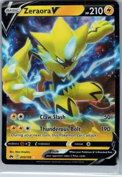Zeraora V - 053/159 - Crown Zenith - Ultra Rare UR - Pokemon - NM - Image 1