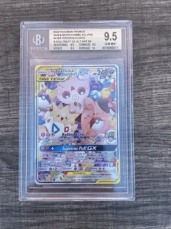 POP 30! BGS 9.5 Igglybuff Togepi & Cleffa GX Alt Art SR Gen Mint Pokemon TCG - Image 4