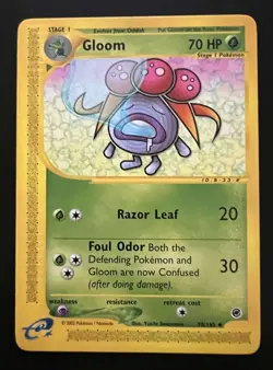 POKEMON EXPEDITION BASE SET GLOOM CARD 78/165 - Image 1