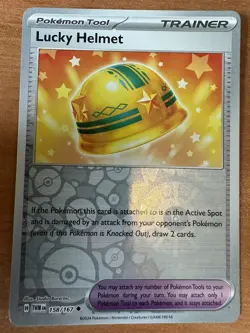 Pokemon - Lucky Helmet - 158/167 - Reverse Holo - Twilight Masquerade - NM/M - Image 1