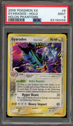 Pokemon Gyarados EX Holon Phantoms Holo Rare #8 PSA 9 Mint - Image 1