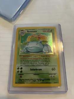 Pokemon Venusaur Base Set Holo Rare 15/102 100 HP Wizards of the Coast - Image 1